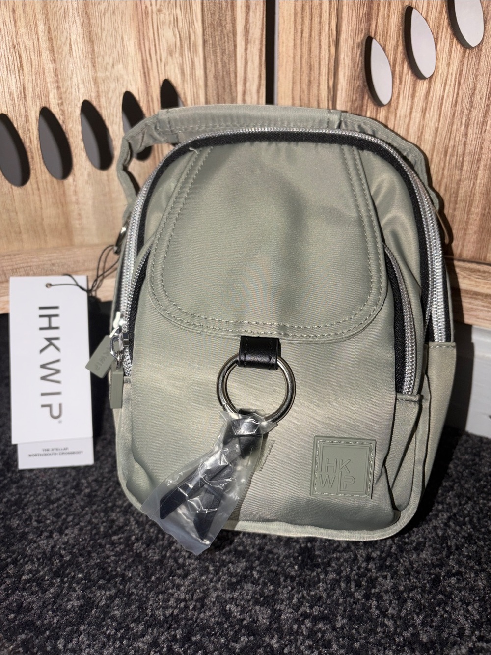 NWT - IHKWIP - The Stellar North/South Crossbody - Army Sage